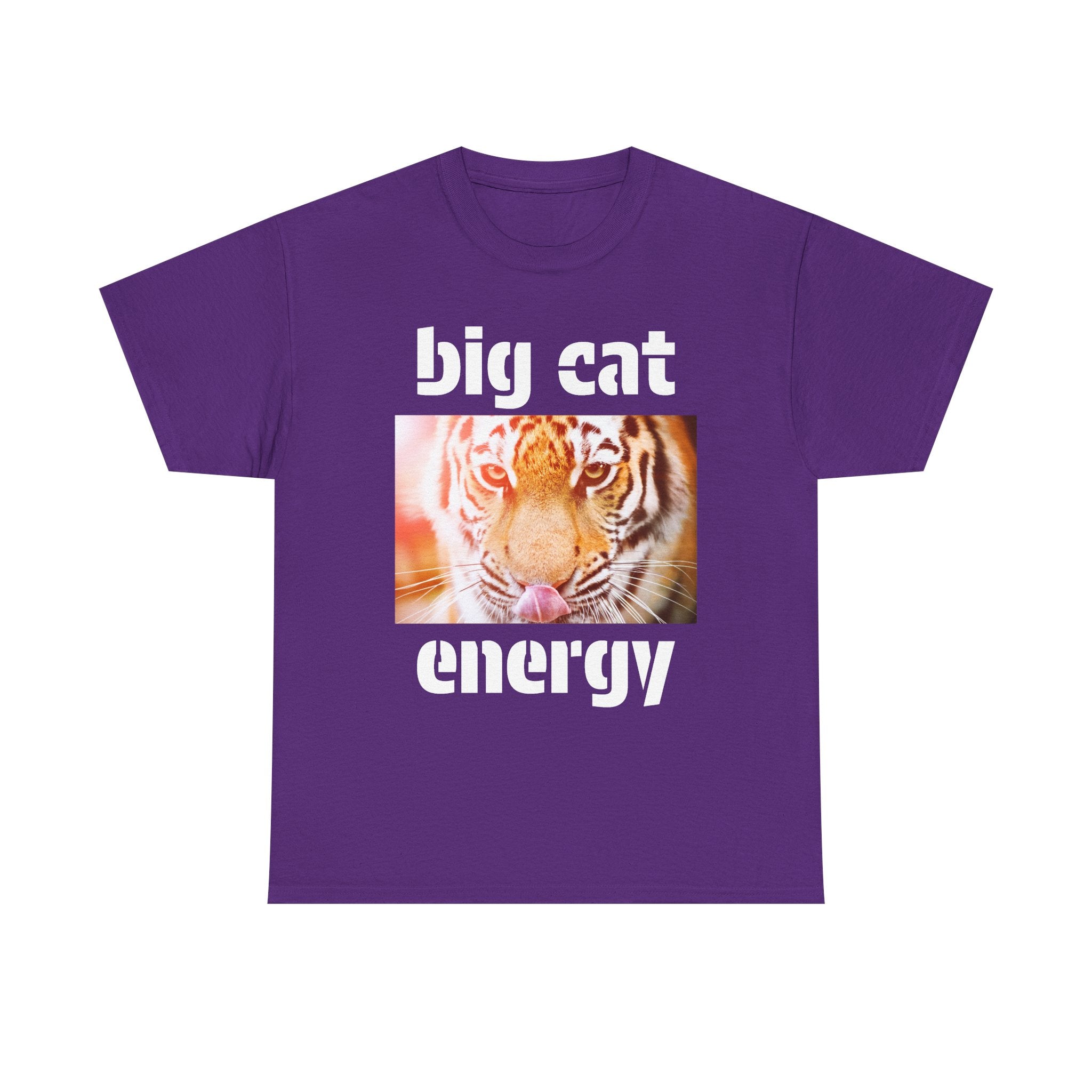 big cat energy cotton tee