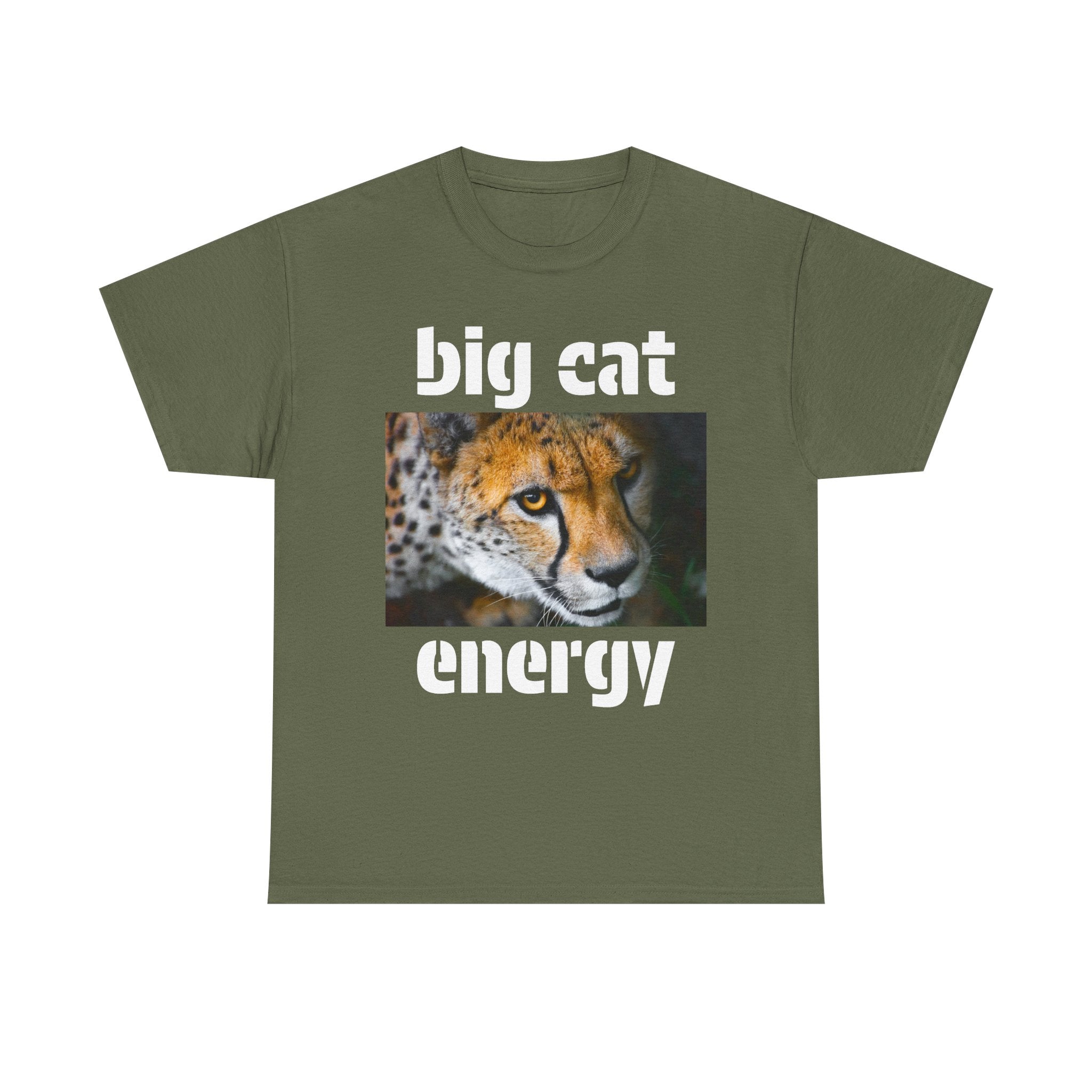 Copy of big cat energy cotton tee - cheetah
