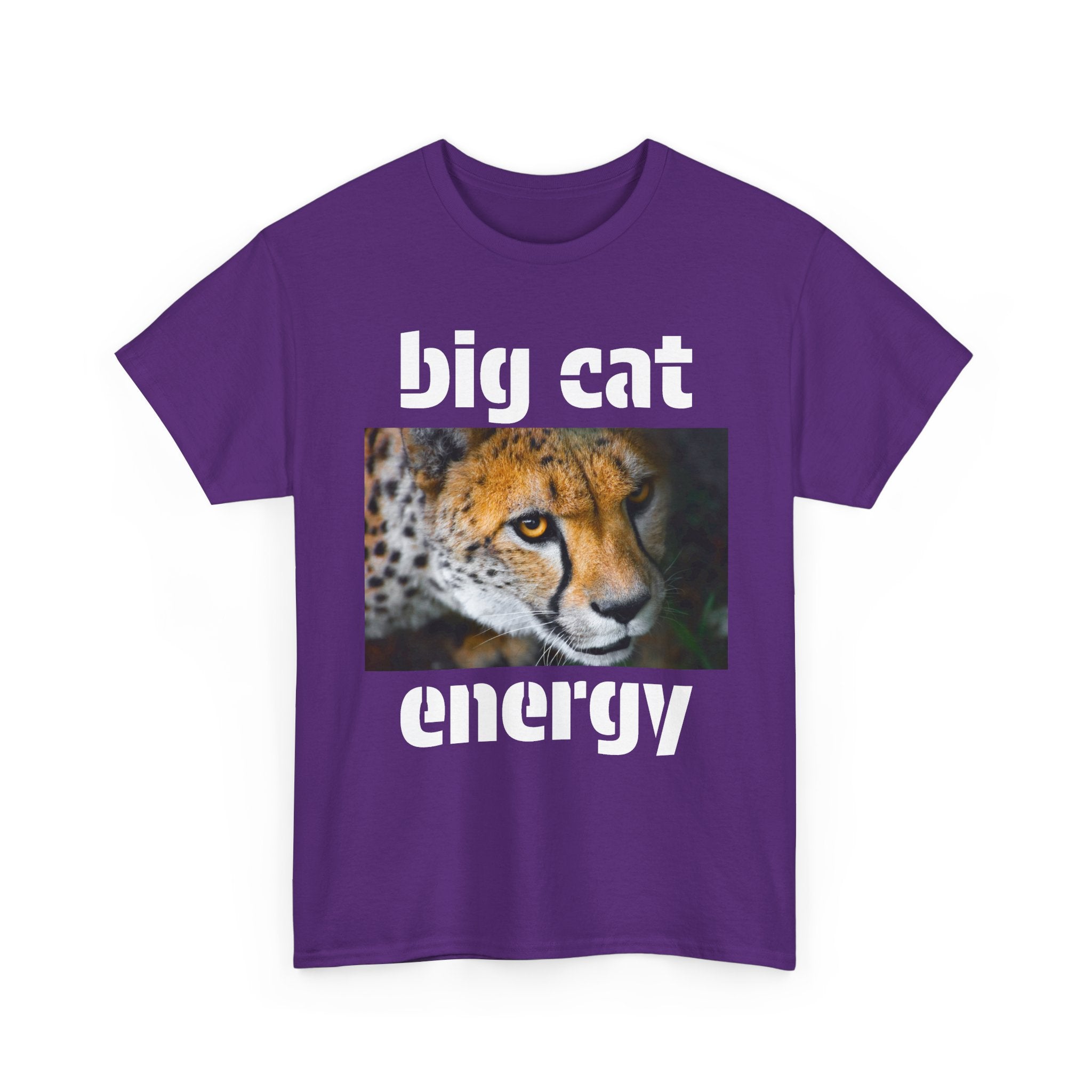 Copy of big cat energy cotton tee - cheetah