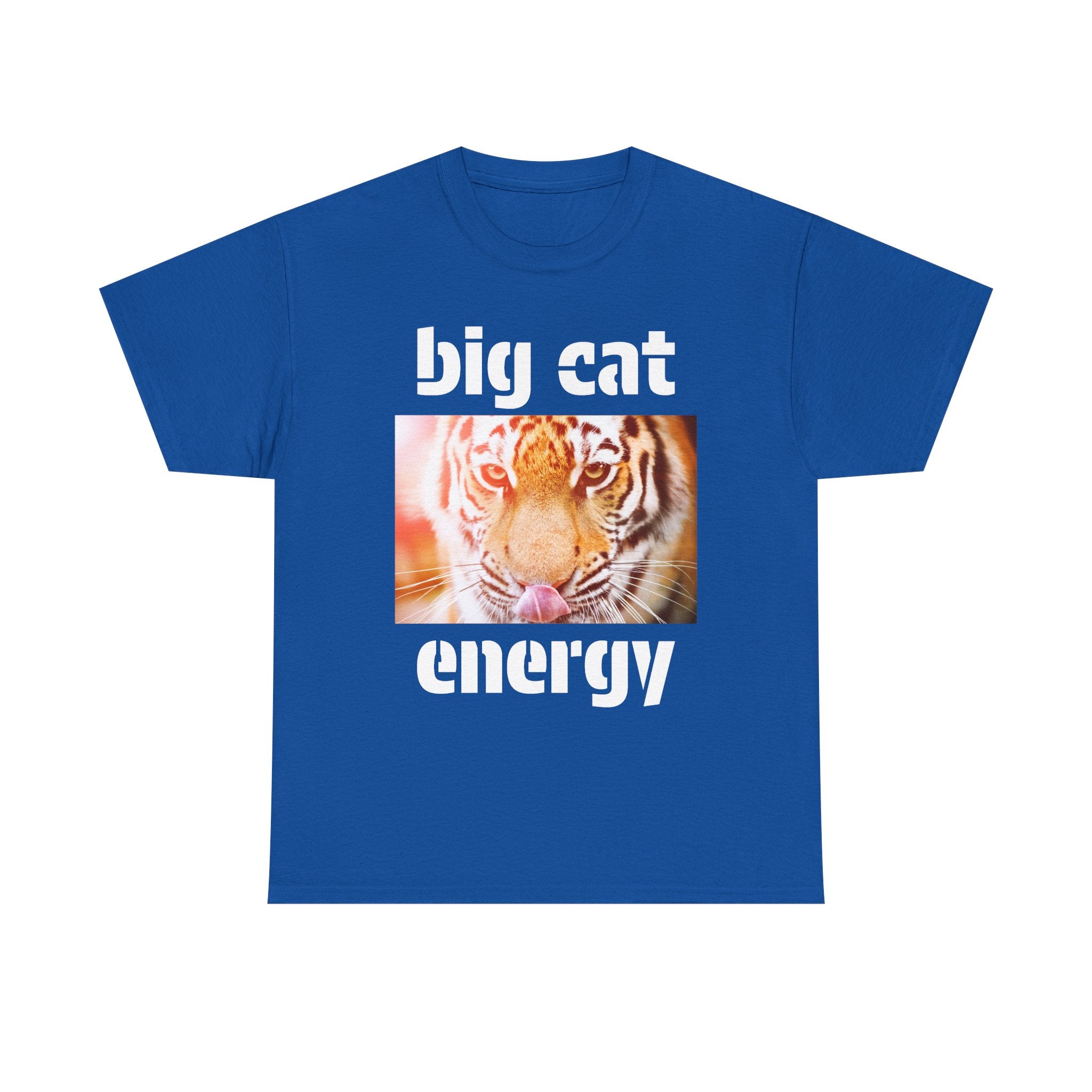 big cat energy cotton tee