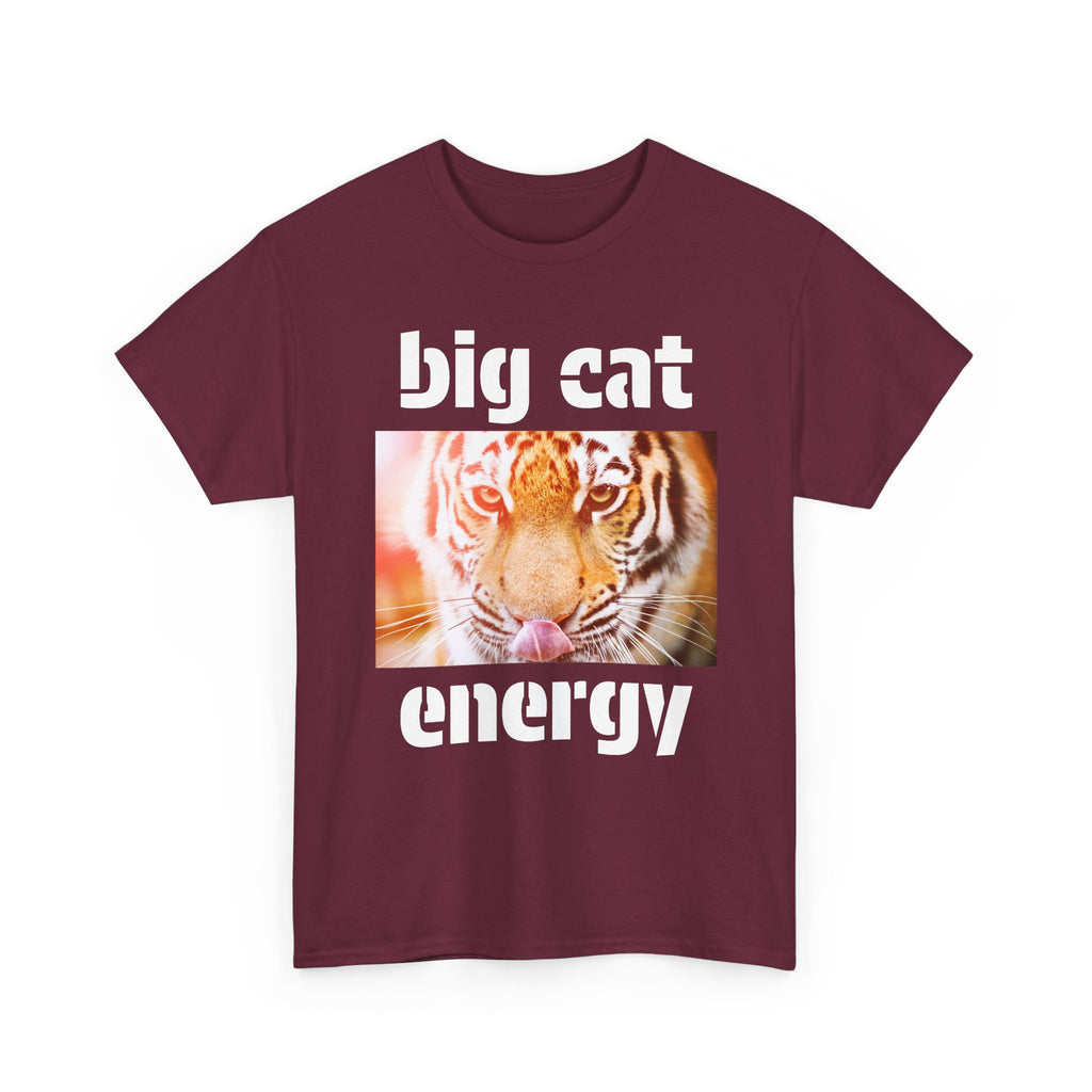 big cat energy cotton tee