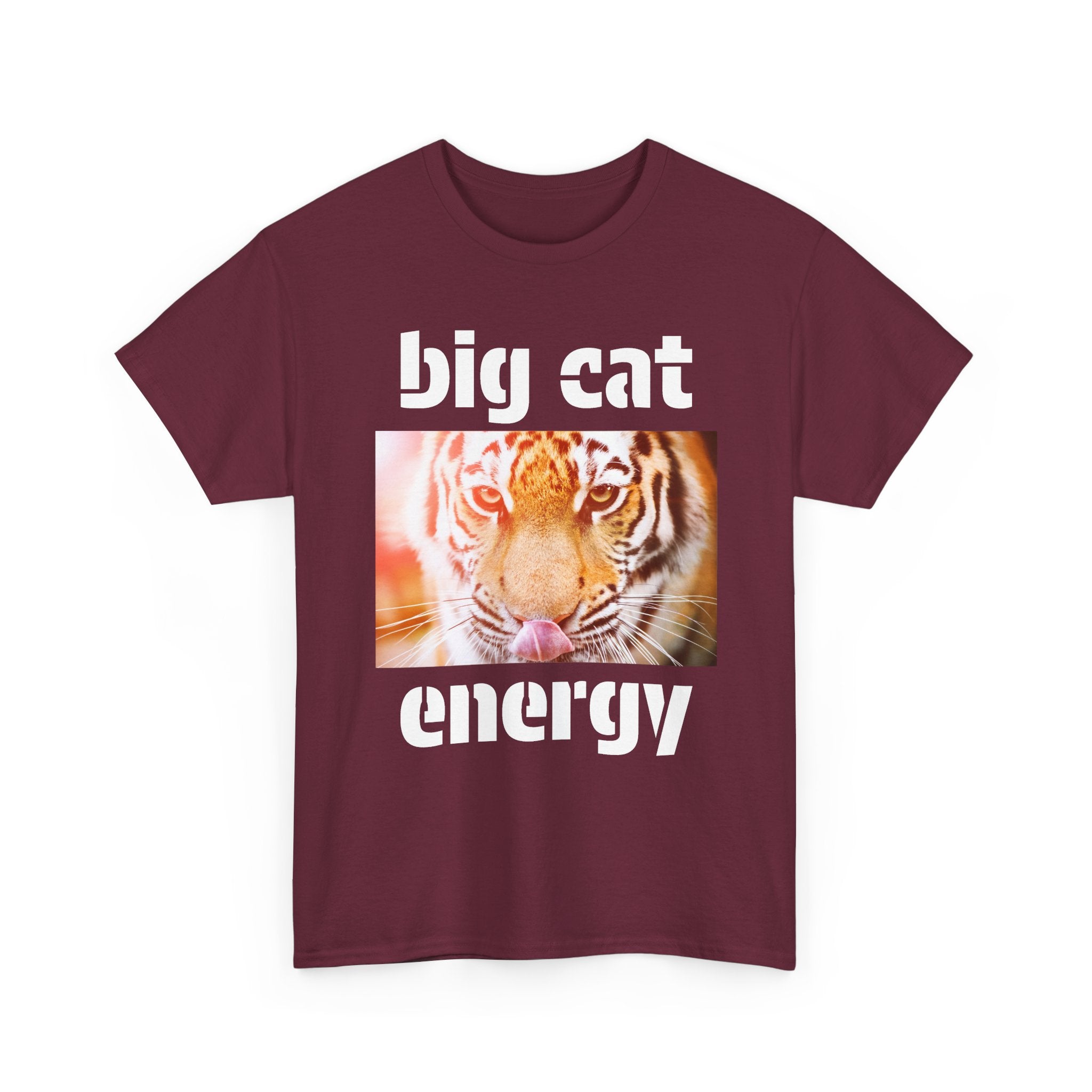 big cat energy cotton tee