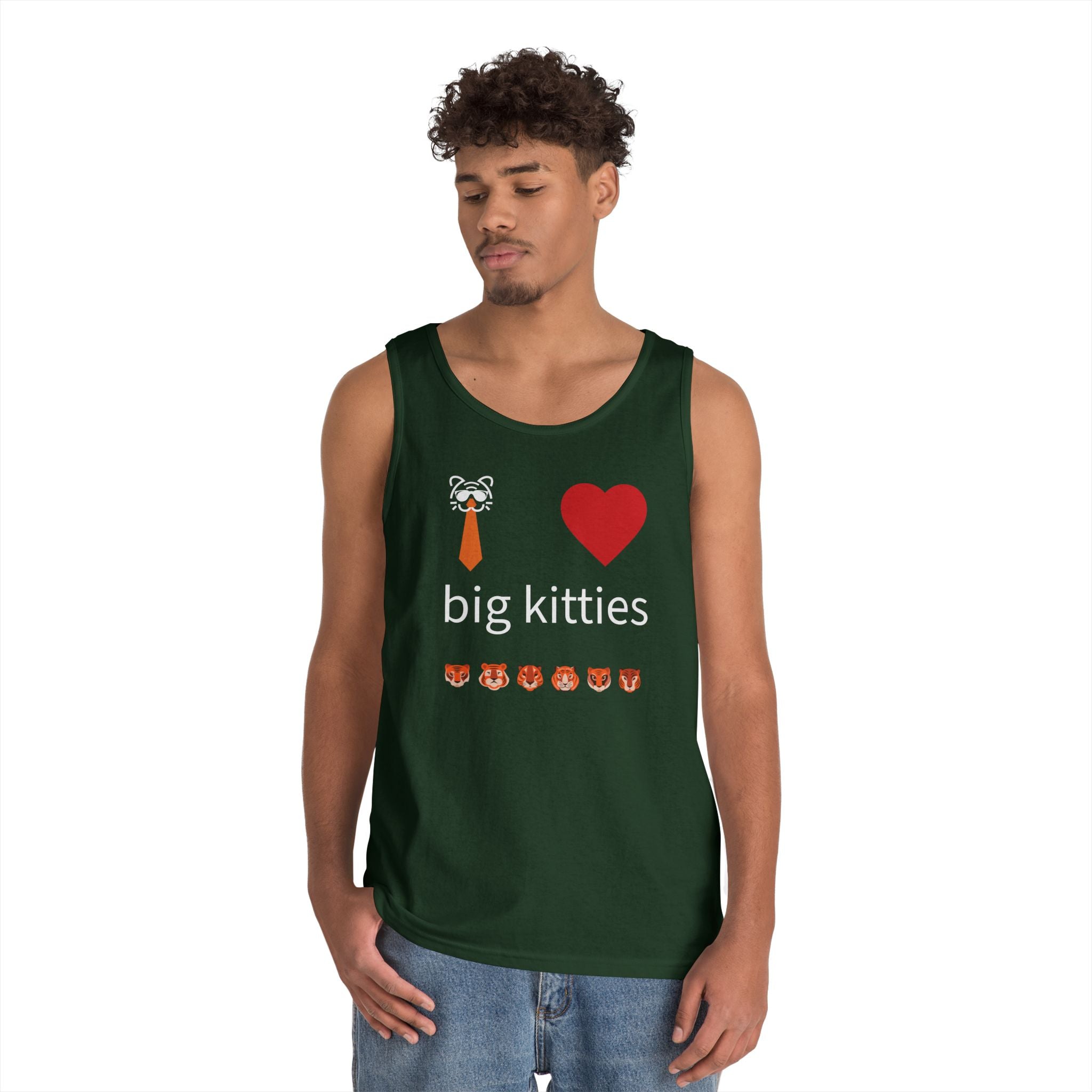 big kitty lover unisex cotton tank top