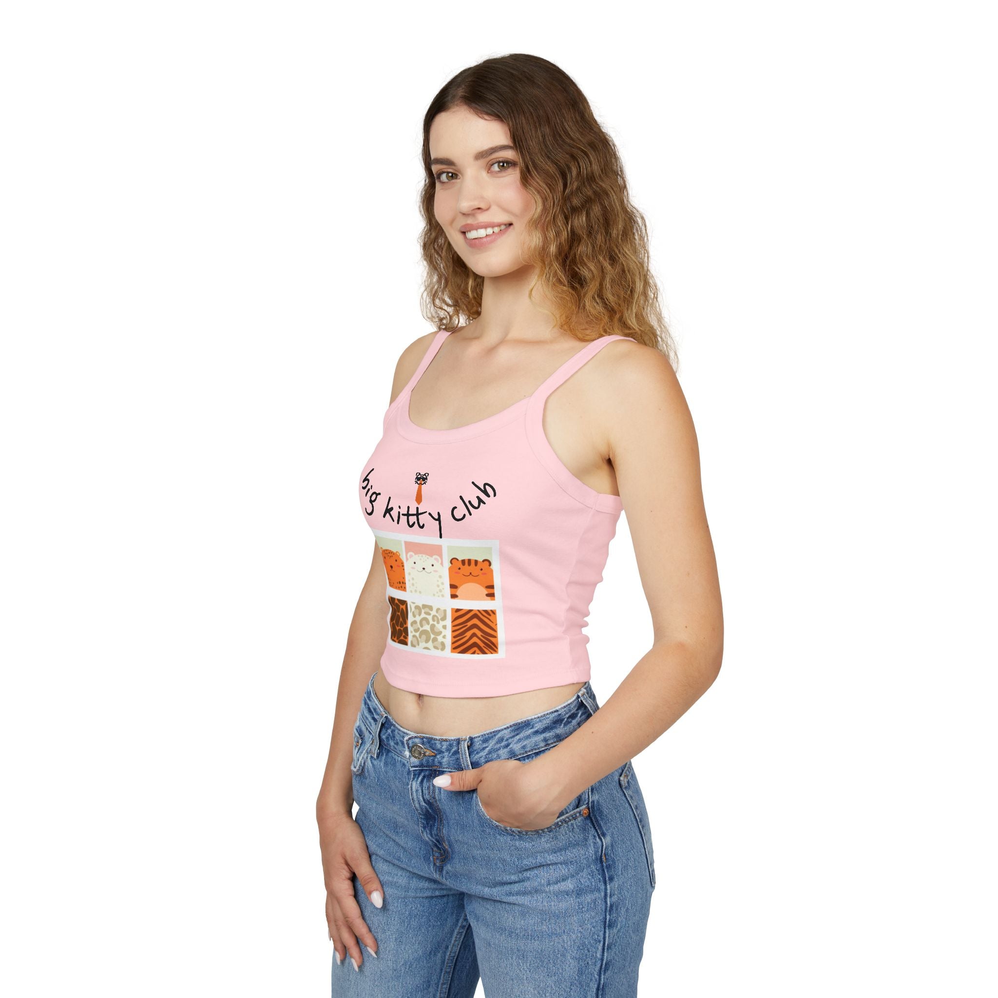 big kitty club spaghetti strap tank top