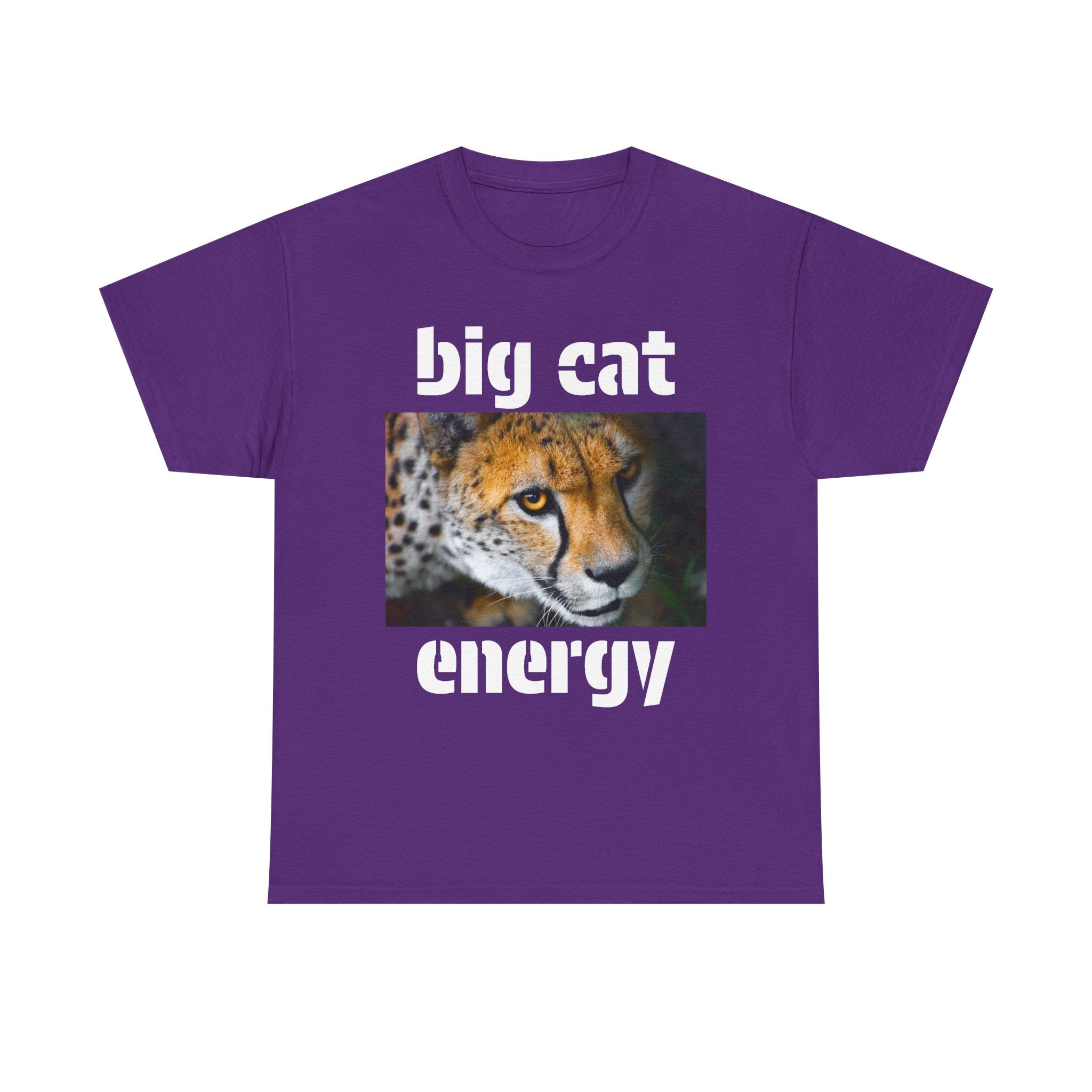 Copy of big cat energy cotton tee - cheetah