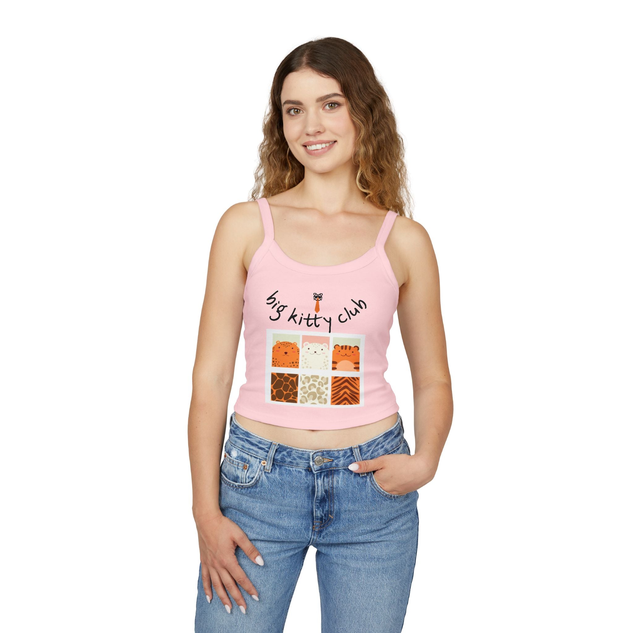 big kitty club spaghetti strap tank top