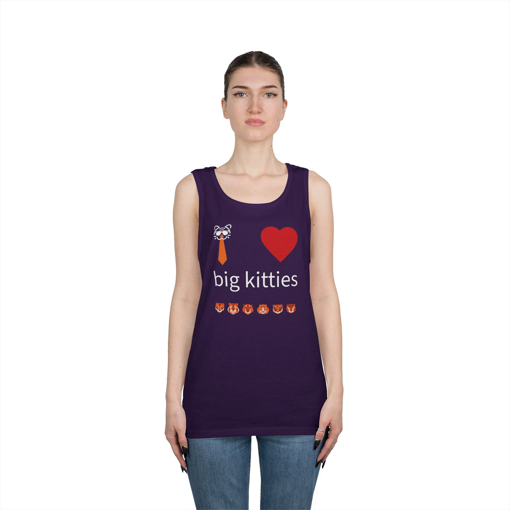 big kitty lover unisex cotton tank top