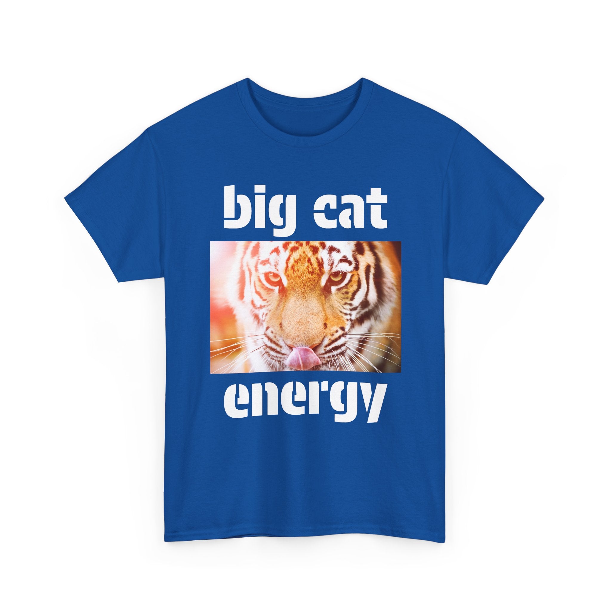 big cat energy cotton tee