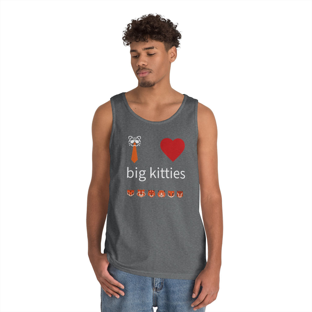 big kitty lover unisex cotton tank top