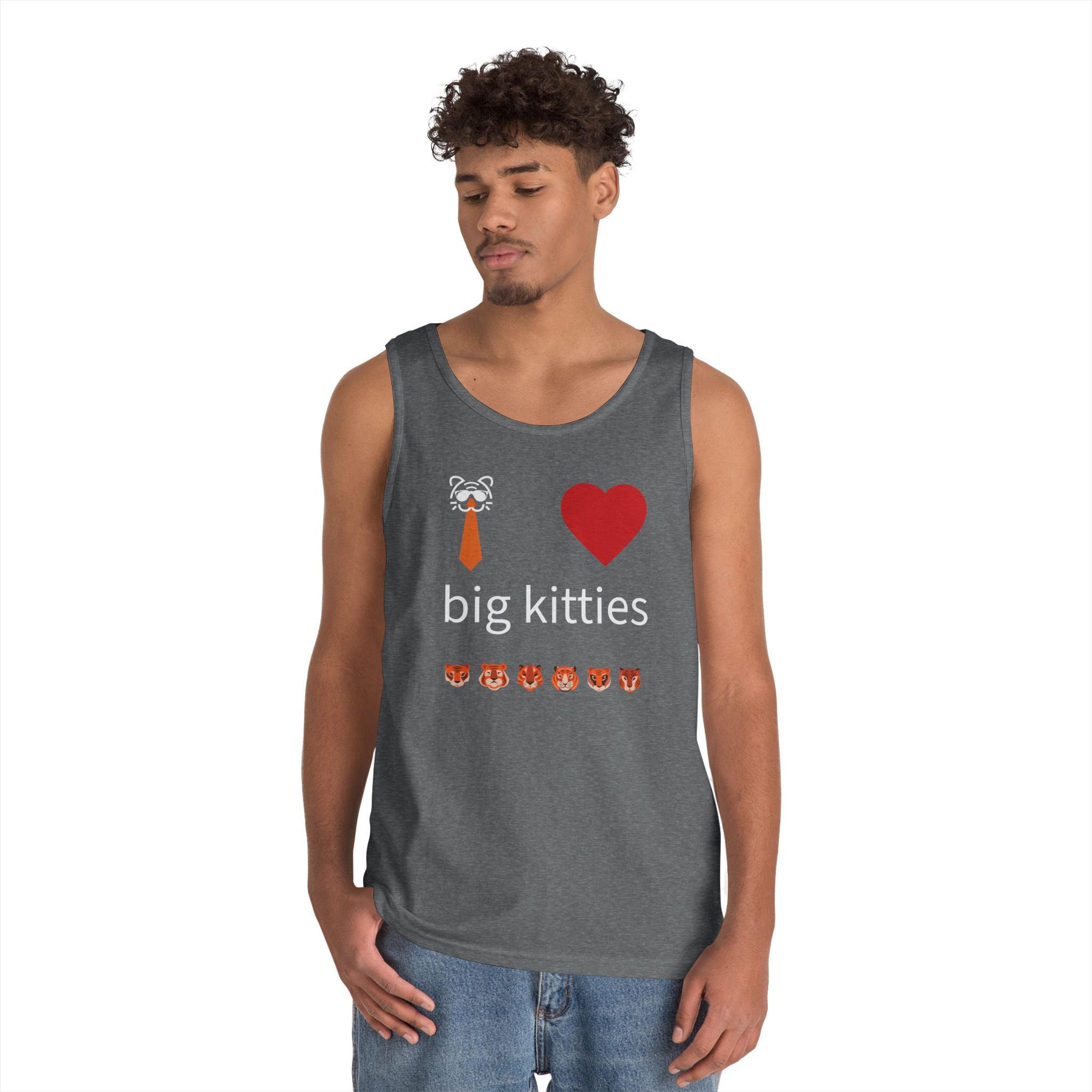 big kitty lover unisex cotton tank top