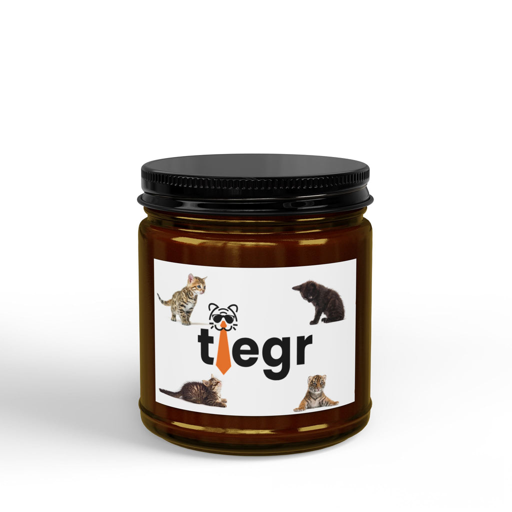 Scented Soy Candles with Black Lid, (4 and 9oz)