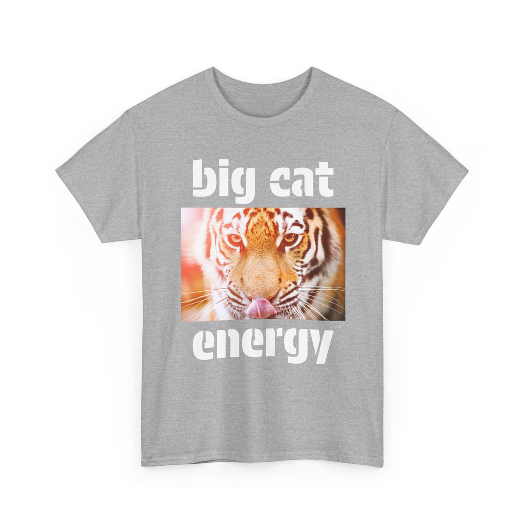 big cat energy cotton tee