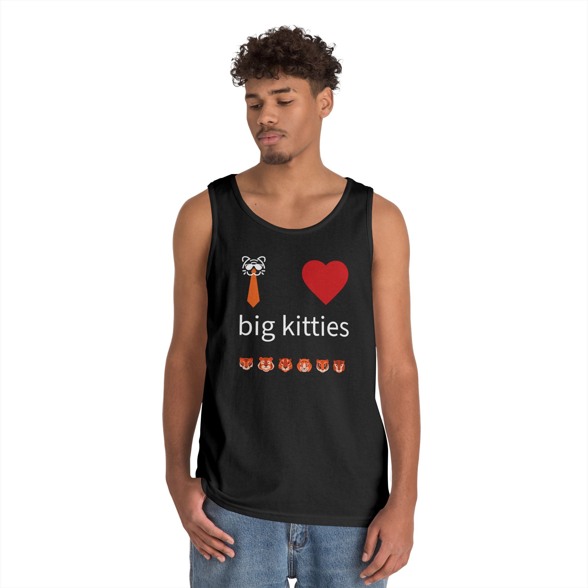 big kitty lover unisex cotton tank top