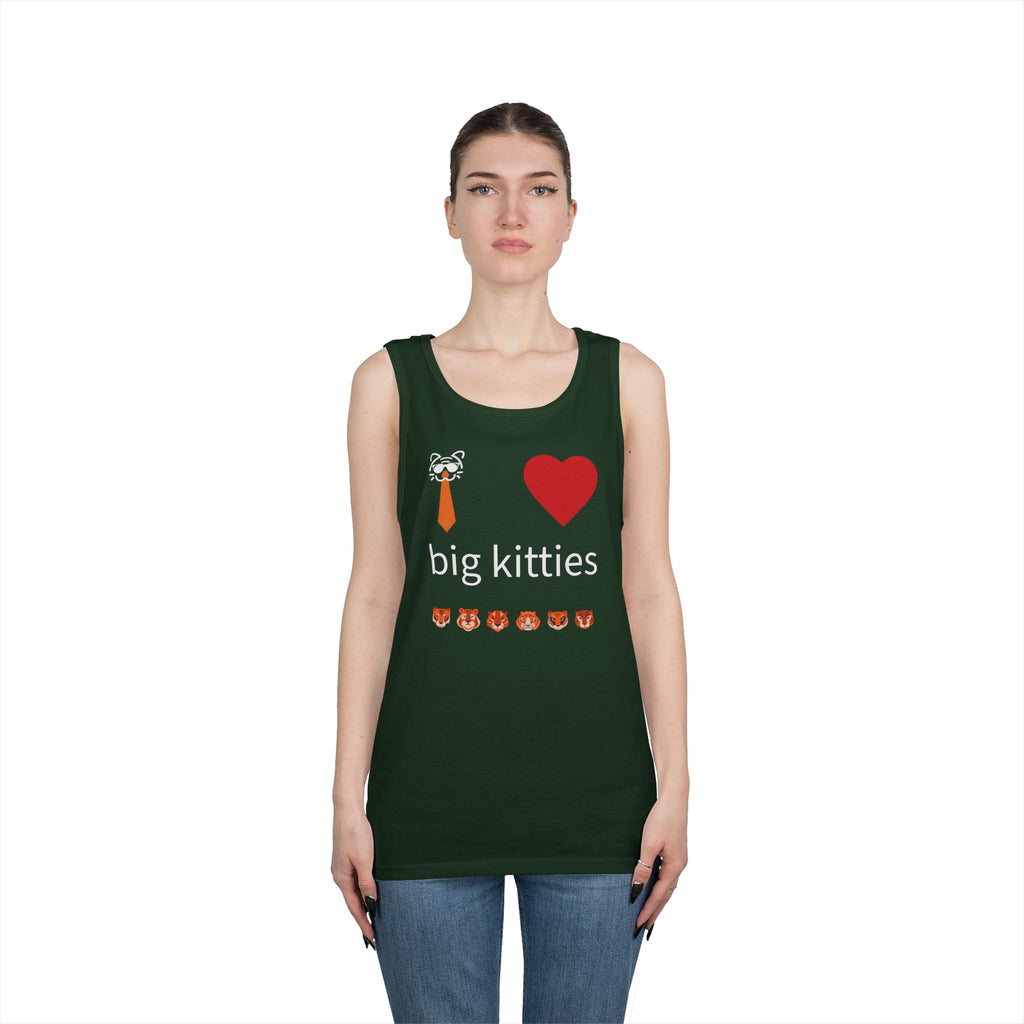 big kitty lover unisex cotton tank top