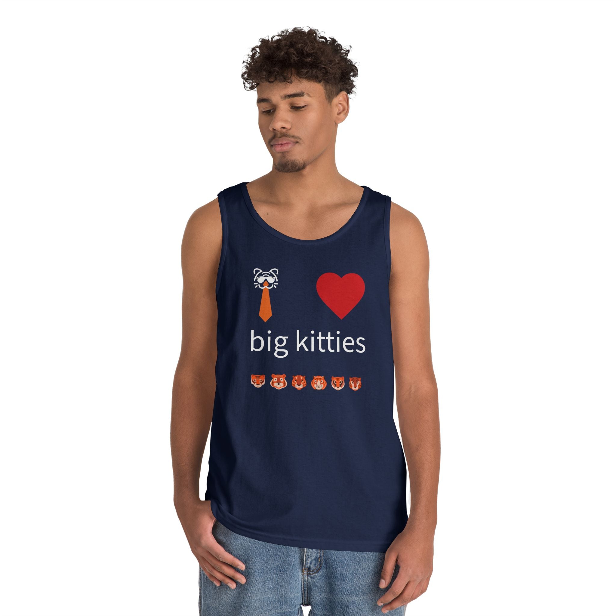 big kitty lover unisex cotton tank top