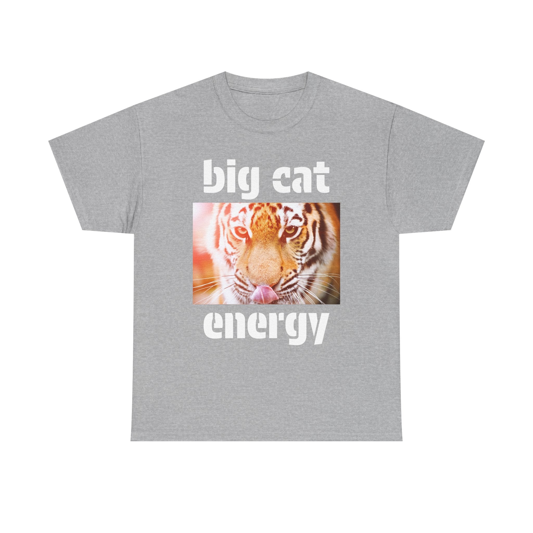 big cat energy cotton tee
