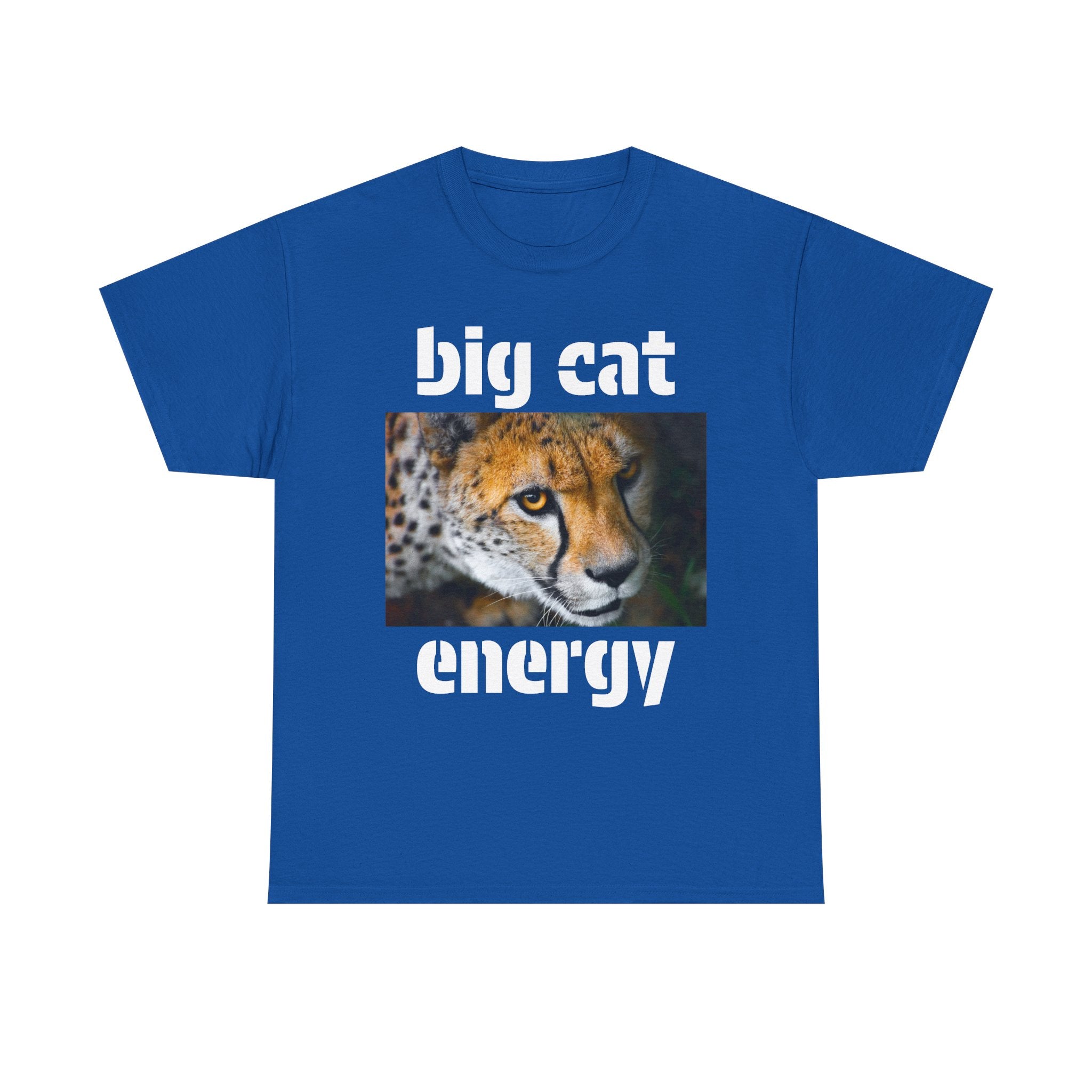 Copy of big cat energy cotton tee - cheetah