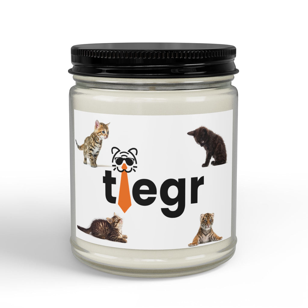 Scented Soy Candles with Black Lid, (4 and 9oz)