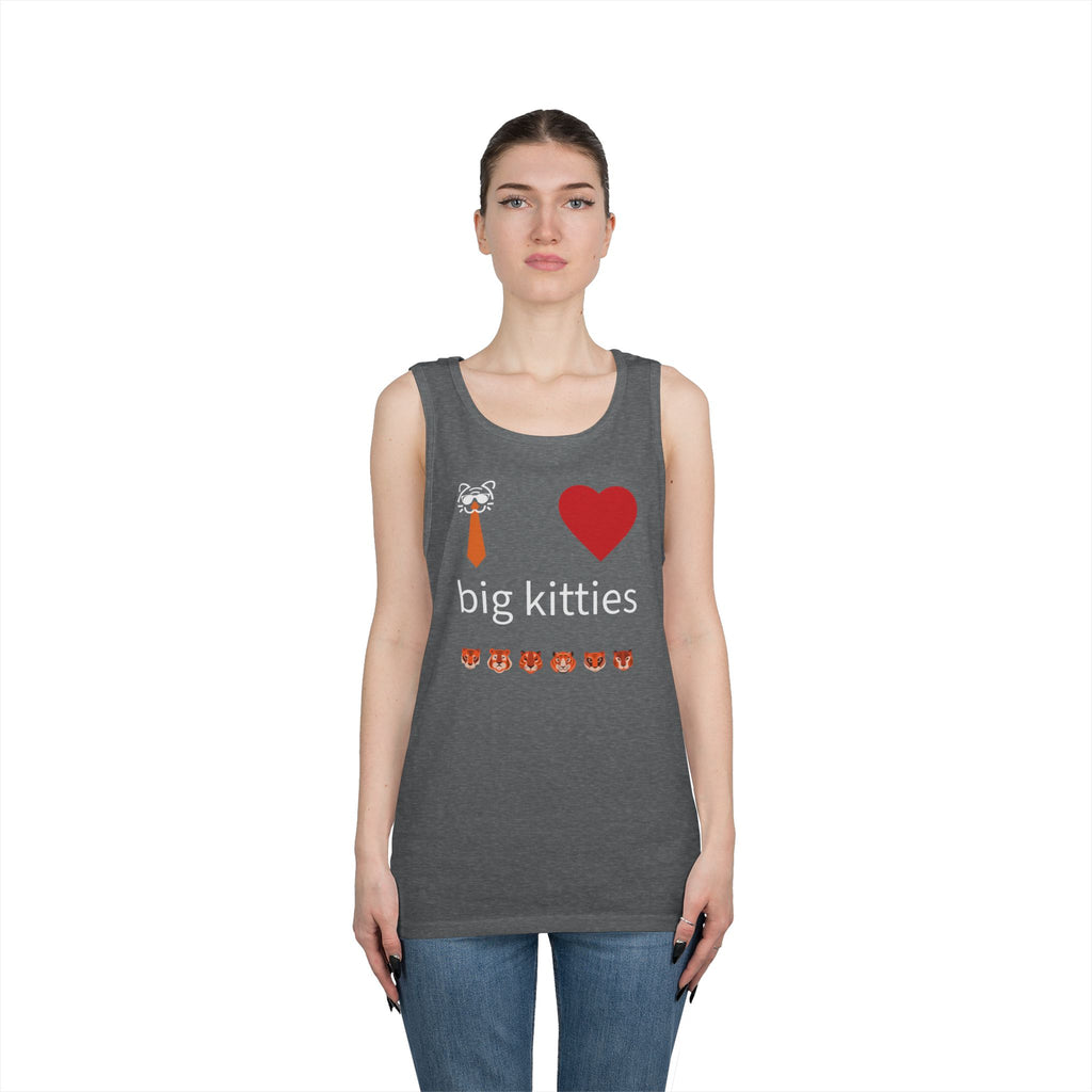 big kitty lover unisex cotton tank top