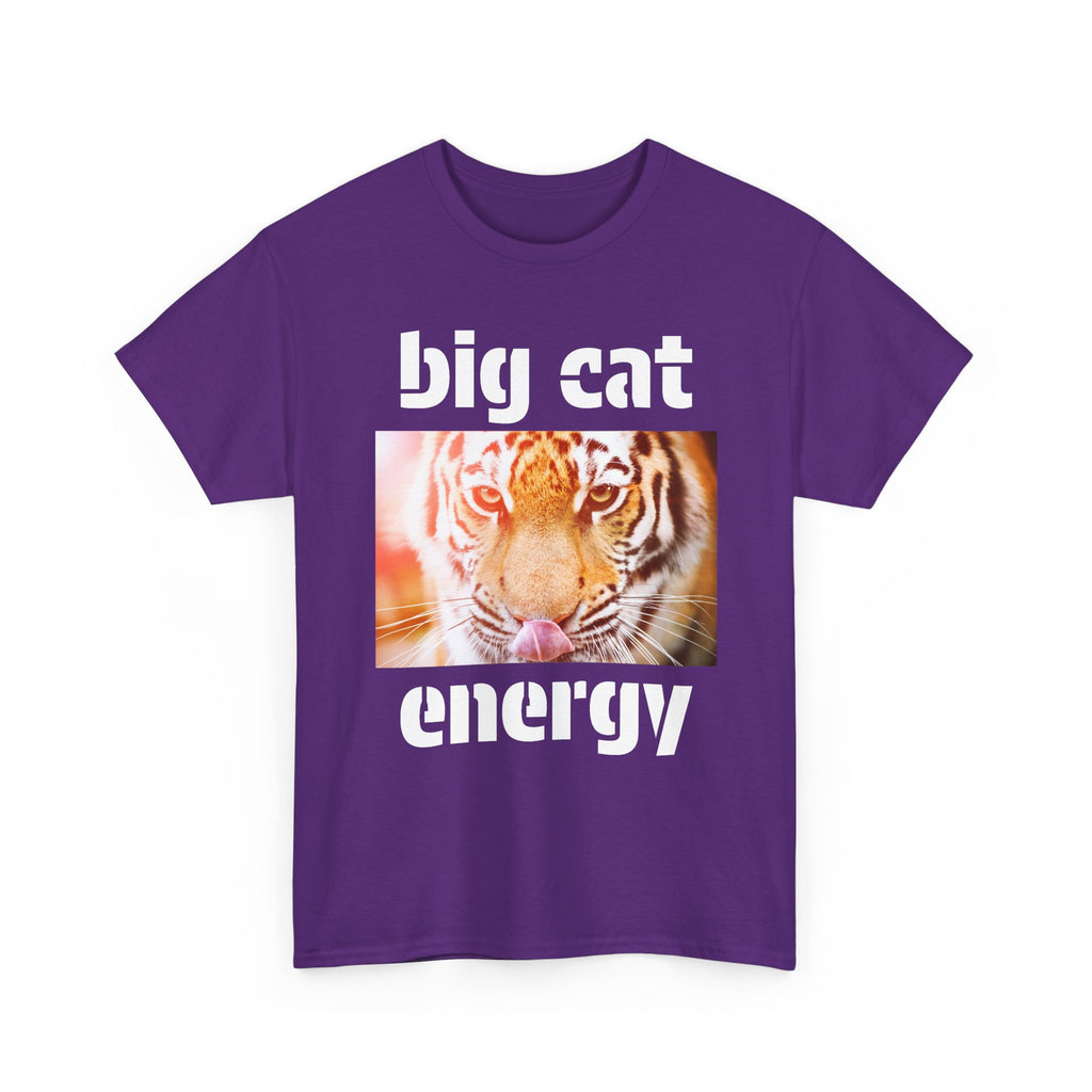 big cat energy cotton tee