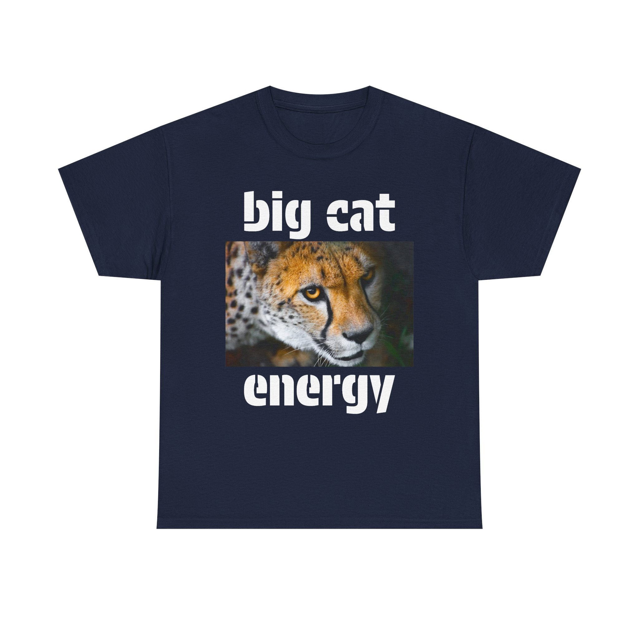 Copy of big cat energy cotton tee - cheetah