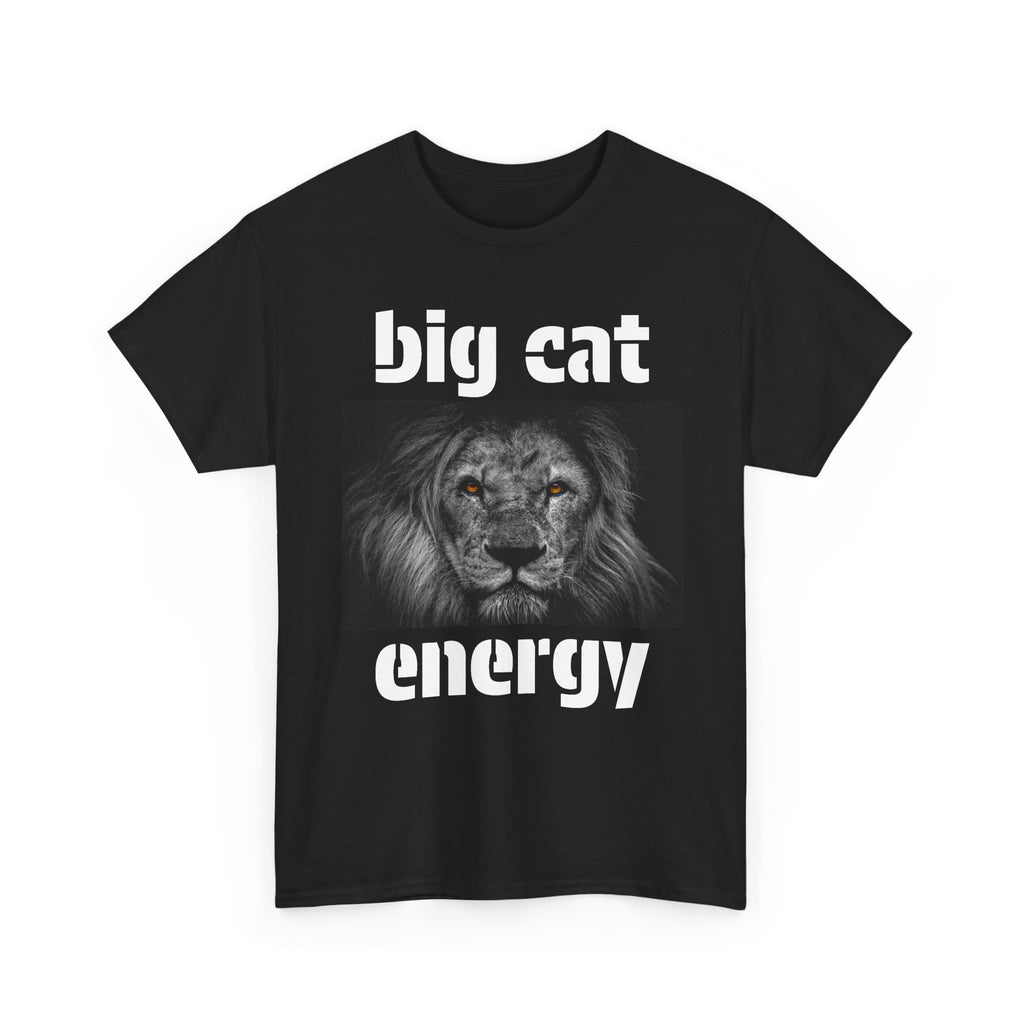 big cat energy cotton tee - lion