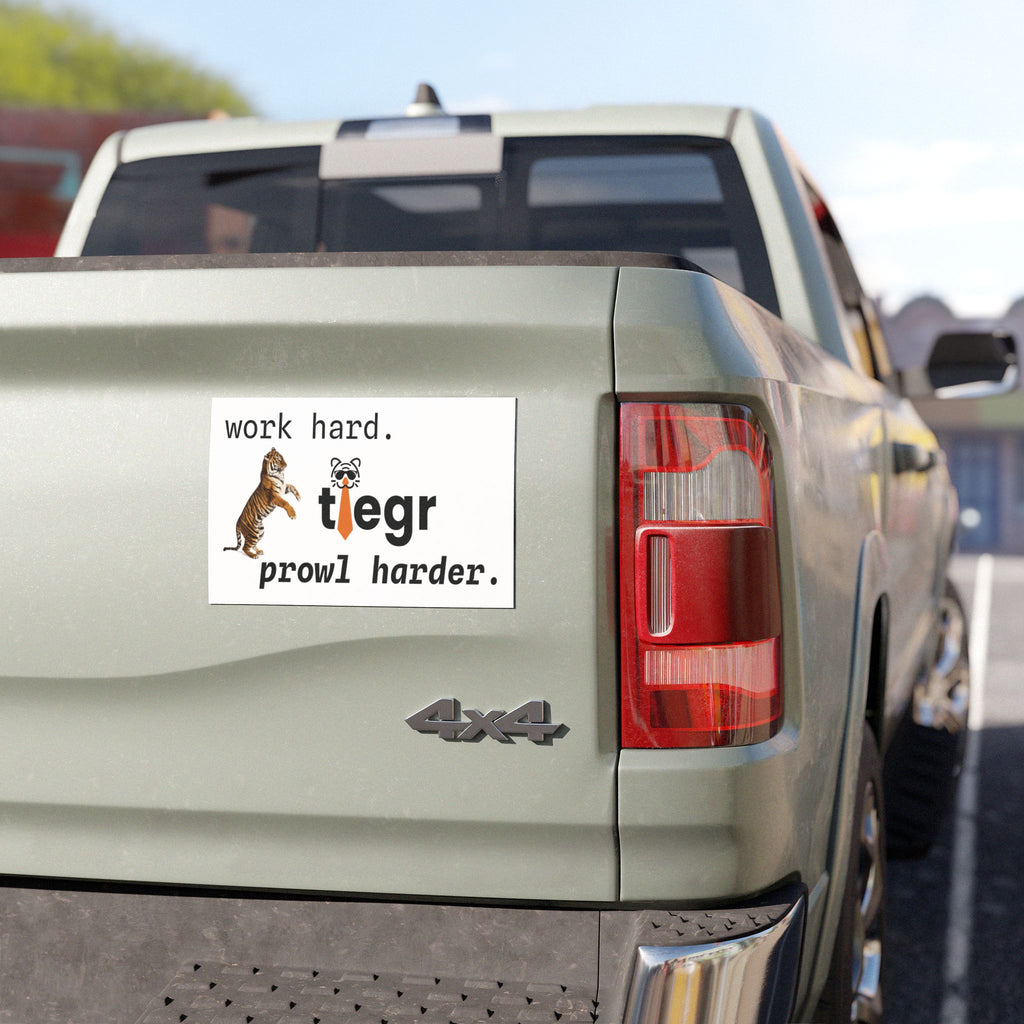 tiegr motto magnet