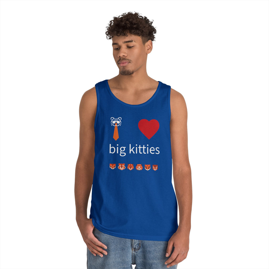 big kitty lover unisex cotton tank top