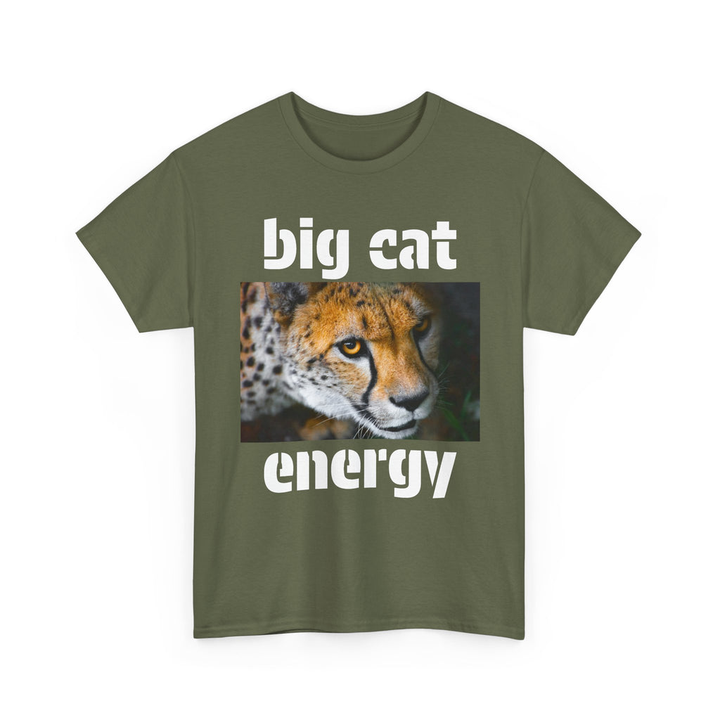 Copy of big cat energy cotton tee - cheetah