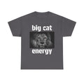 big cat energy cotton tee - lion