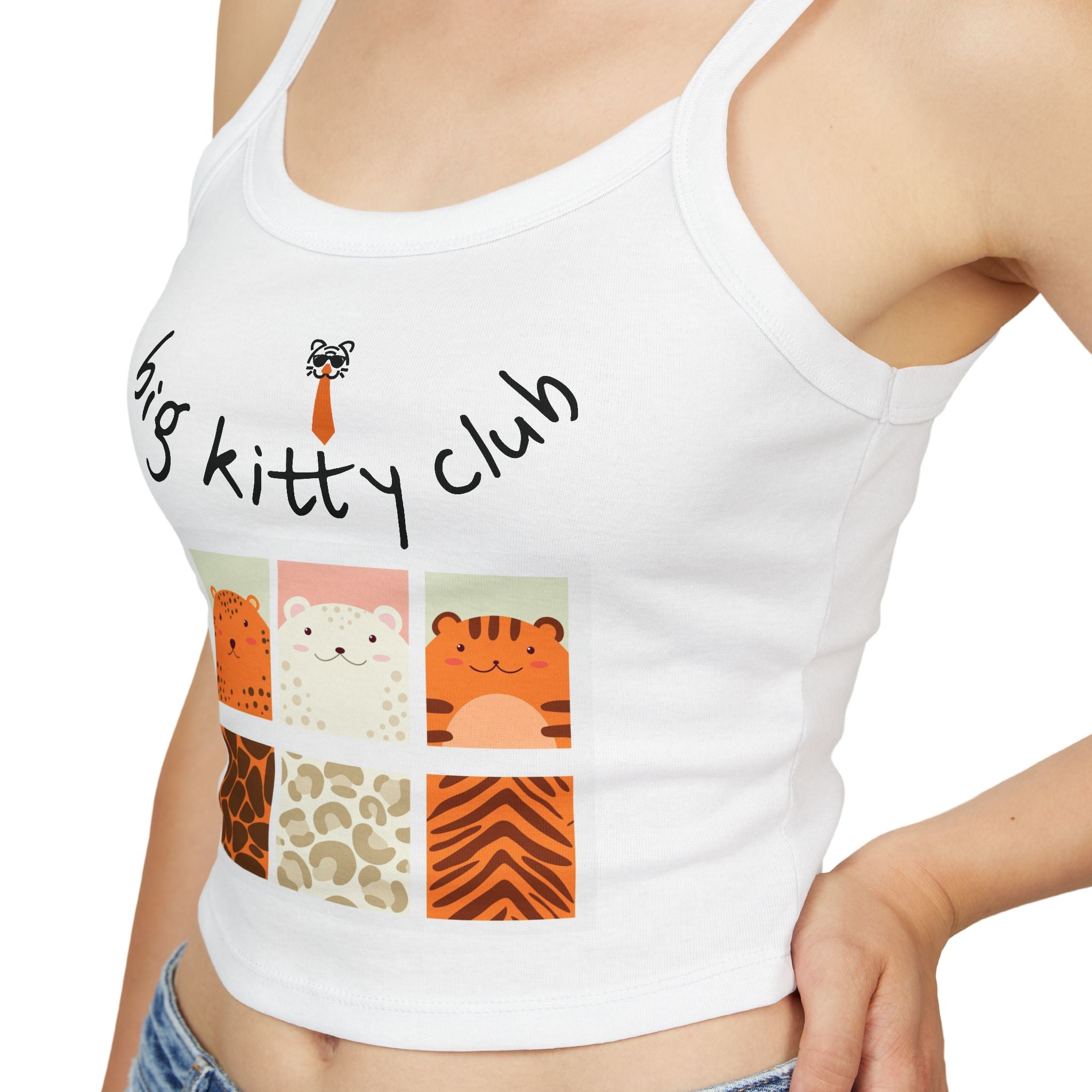 big kitty club spaghetti strap tank top