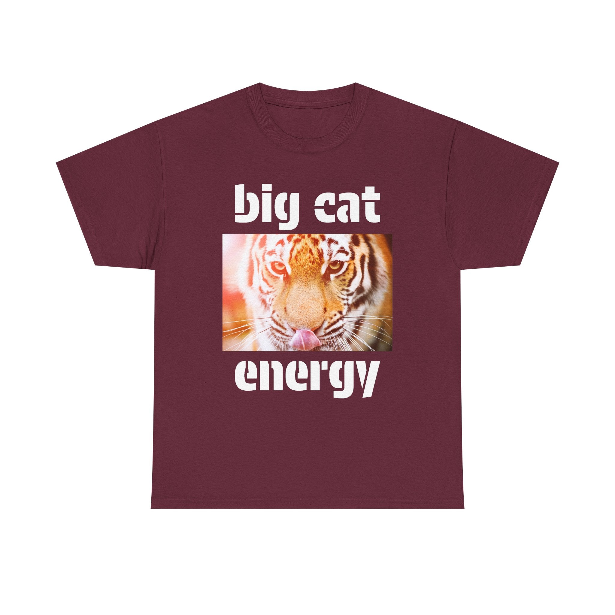 big cat energy cotton tee