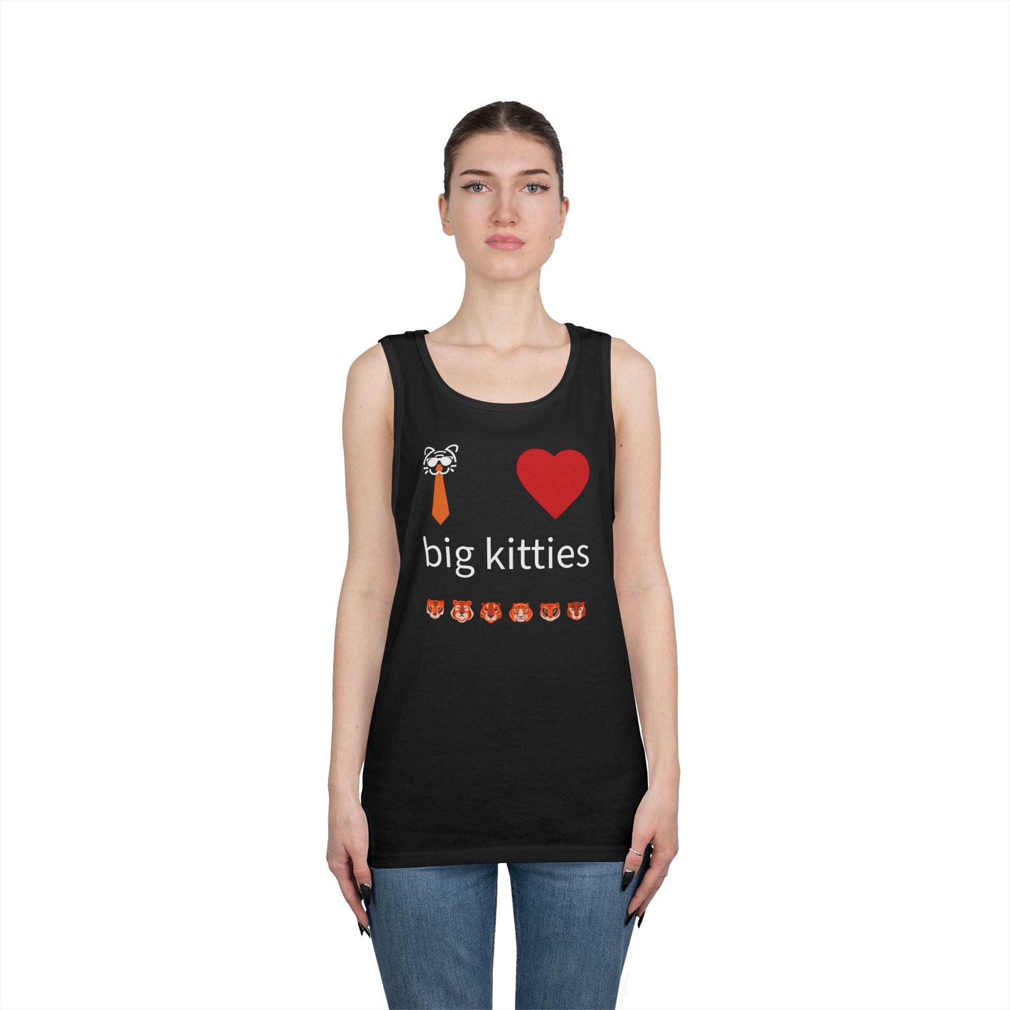 big kitty lover unisex cotton tank top