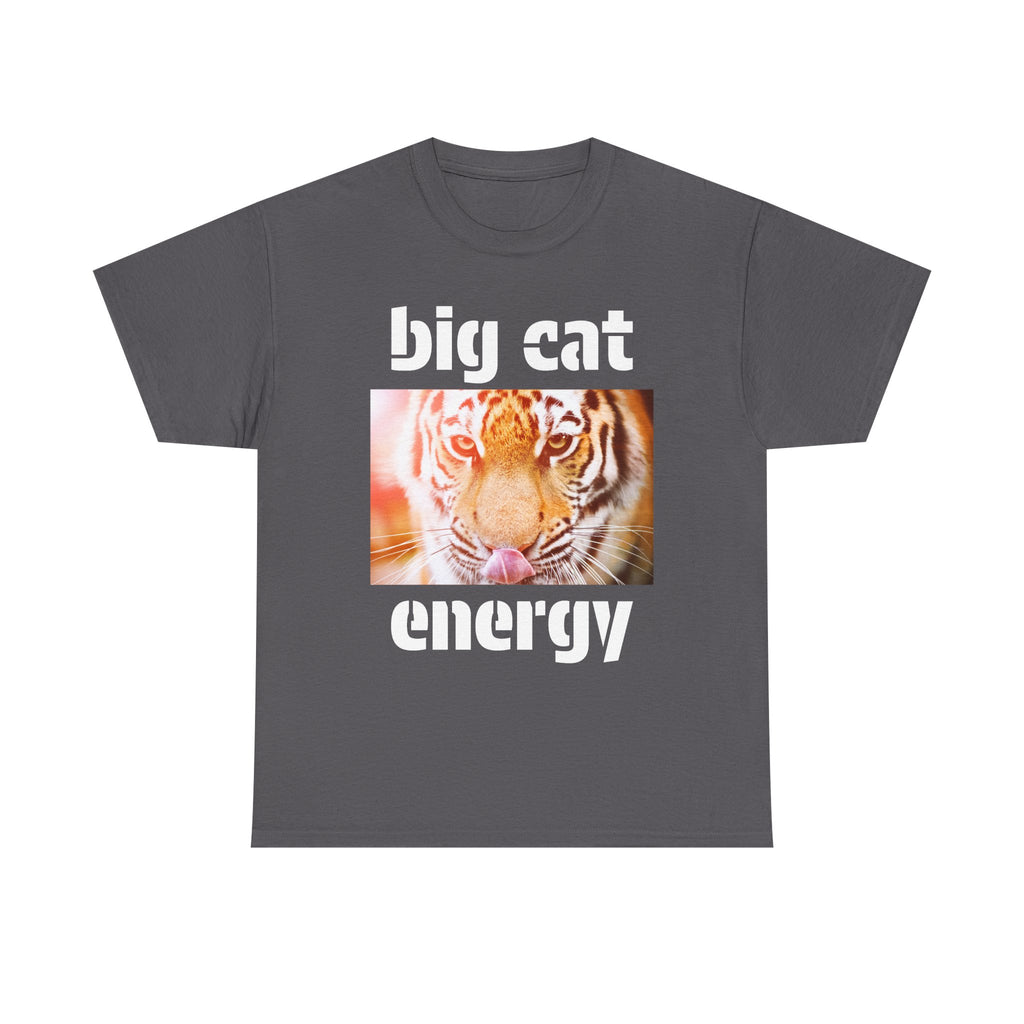 big cat energy cotton tee