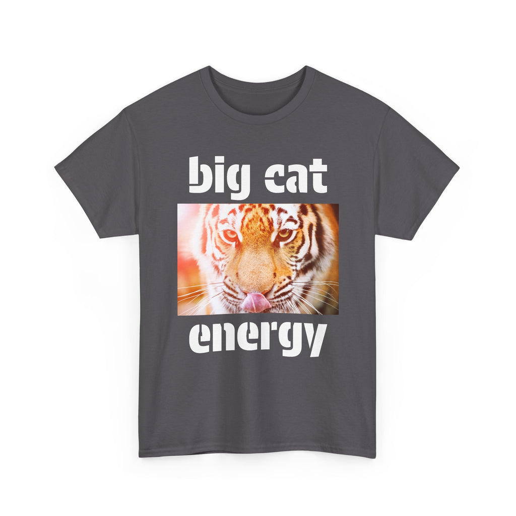 big cat energy cotton tee